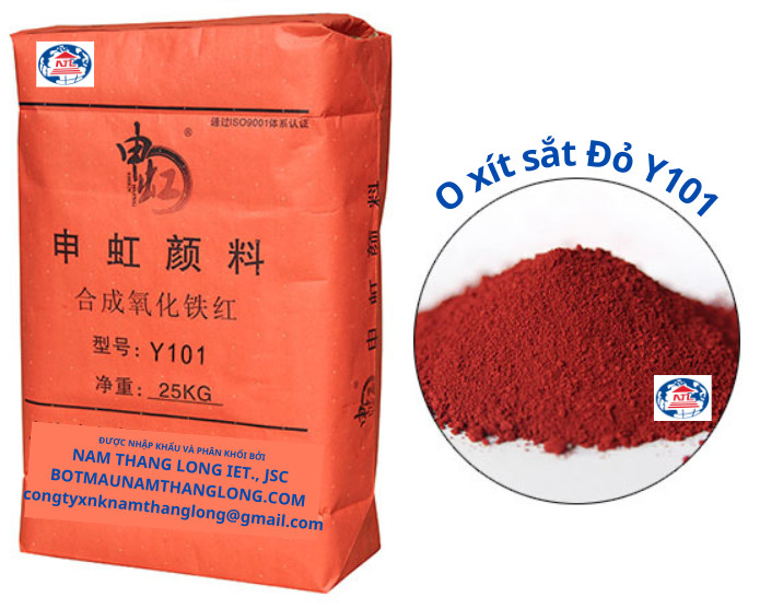 Oxit sắt đỏ Y101 - Bột Màu Nam Thăng Long - Công Ty Cổ Phần Thương Mại Xuất Nhập Khẩu Nam Thăng Long