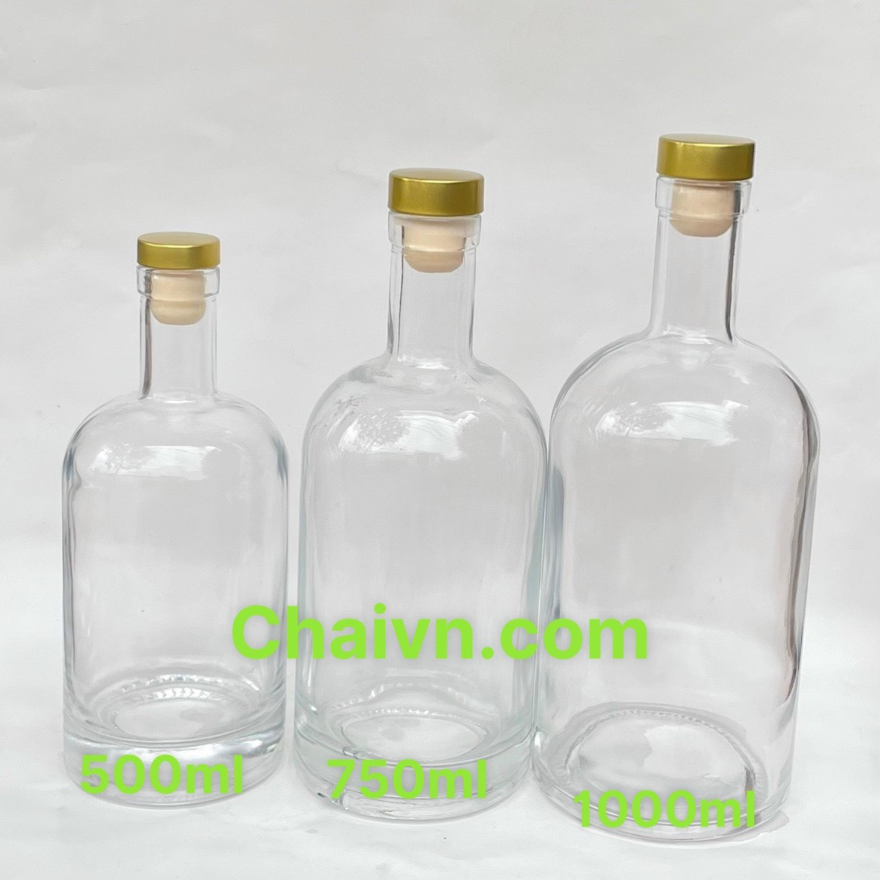 Chai thủy tinh tròn
