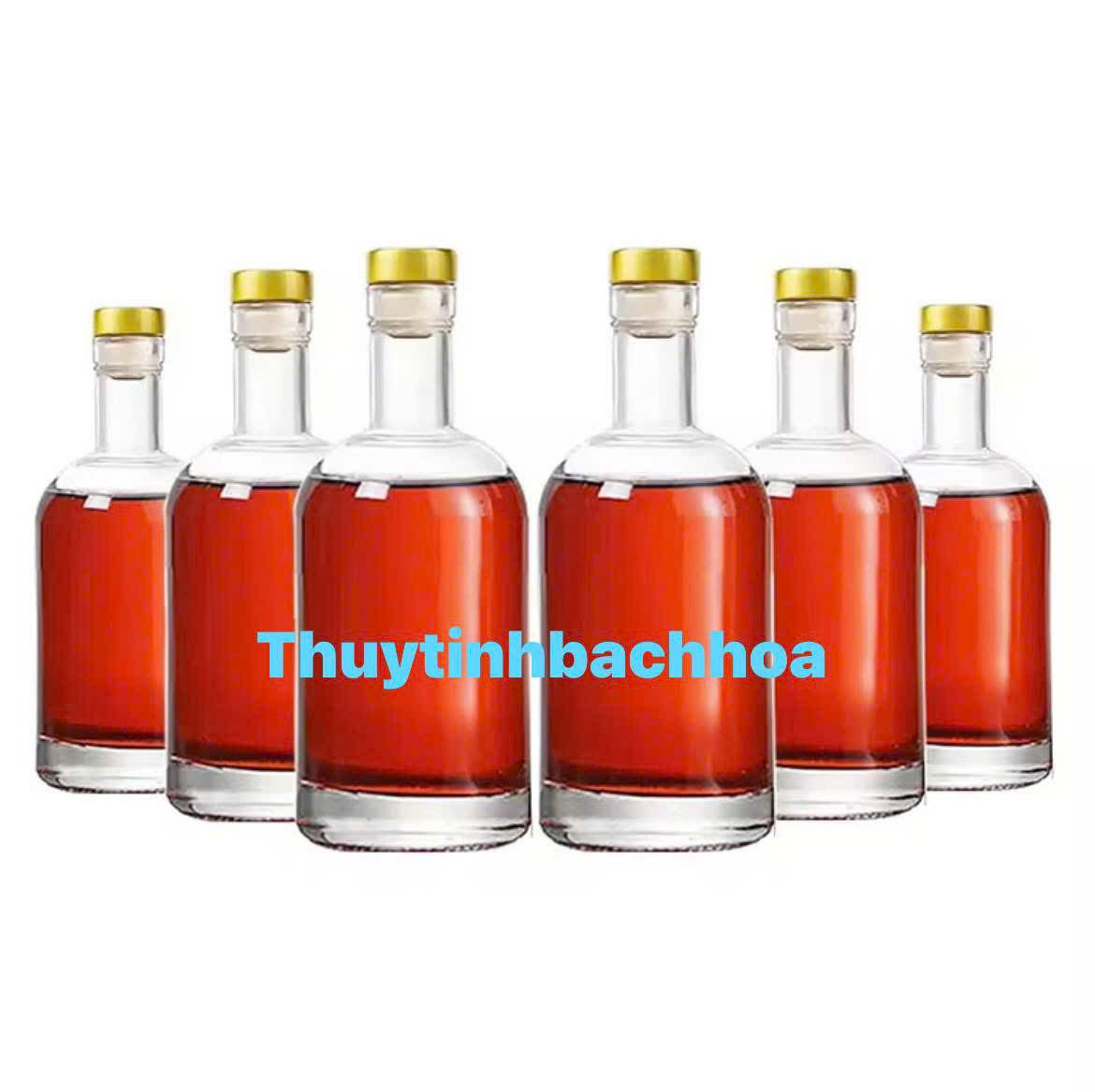 Chai thủy tinh tròn 500ml