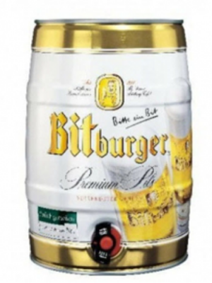 Bia Bitburger bom 5 lít