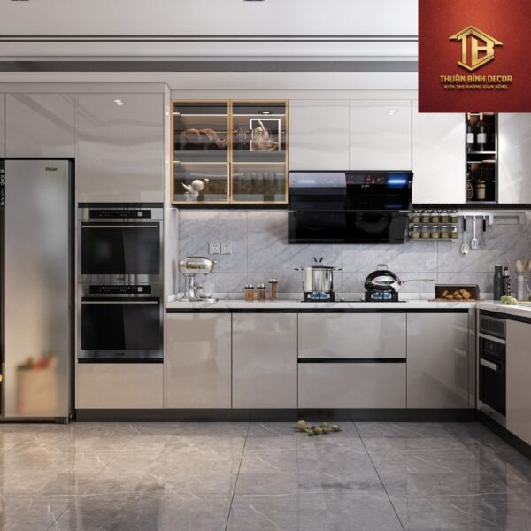 Tủ bếp gỗ công nghiệp MDF – tg08 - Nội Thất Thuận Bình - Công Ty TNHH Thiết Kế Và Thi Công Nội Thất Thuận Bình