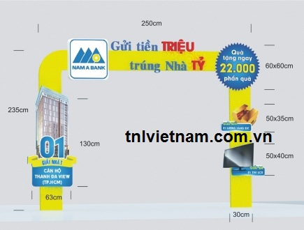 Cổng chào quảng cáo - Hanger, Hộp Cứng Cao Cấp - Công Ty TNHH TM DV Sản Xuất TNL