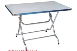 Bàn inox vuông xếp