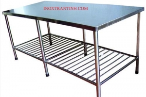 Bàn sơ chế 2 tầng