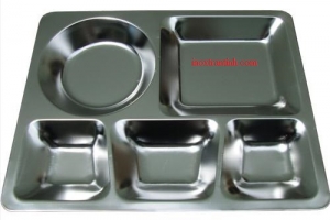 Khay 5 ngăn tròn inox