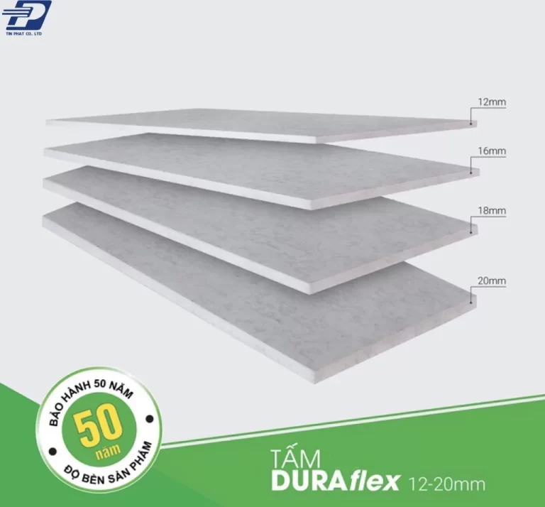 Tấm Cemboard xi măng DURAflex - Công Ty TNHH Sản Xuất - Kinh Doanh Thương Mại Và Dịch Vụ Tín Phát