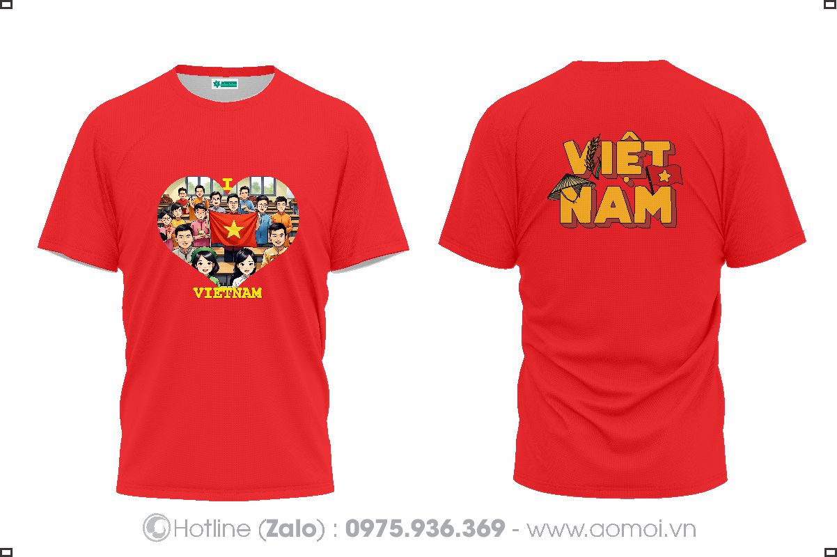 Đồng phục áo thun Việt Nam - Đồng Phục Bảo Hộ Lao Động Hoàng Ngọc Hưng - Công Ty TNHH Đầu Tư Thương Mại Hoàng Ngọc Hưng