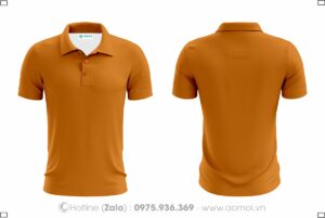 Đồng phục áo thun cổ bẻ cam đất - Đồng Phục Bảo Hộ Lao Động Hoàng Ngọc Hưng - Công Ty TNHH Đầu Tư Thương Mại Hoàng Ngọc Hưng