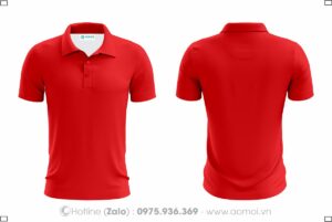 Đồng phục áo thun cổ bẻ đỏ - Đồng Phục Bảo Hộ Lao Động Hoàng Ngọc Hưng - Công Ty TNHH Đầu Tư Thương Mại Hoàng Ngọc Hưng