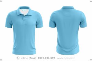 Đồng phục áo thun cổ bẻ thiên thanh - Đồng Phục Bảo Hộ Lao Động Hoàng Ngọc Hưng - Công Ty TNHH Đầu Tư Thương Mại Hoàng Ngọc Hưng