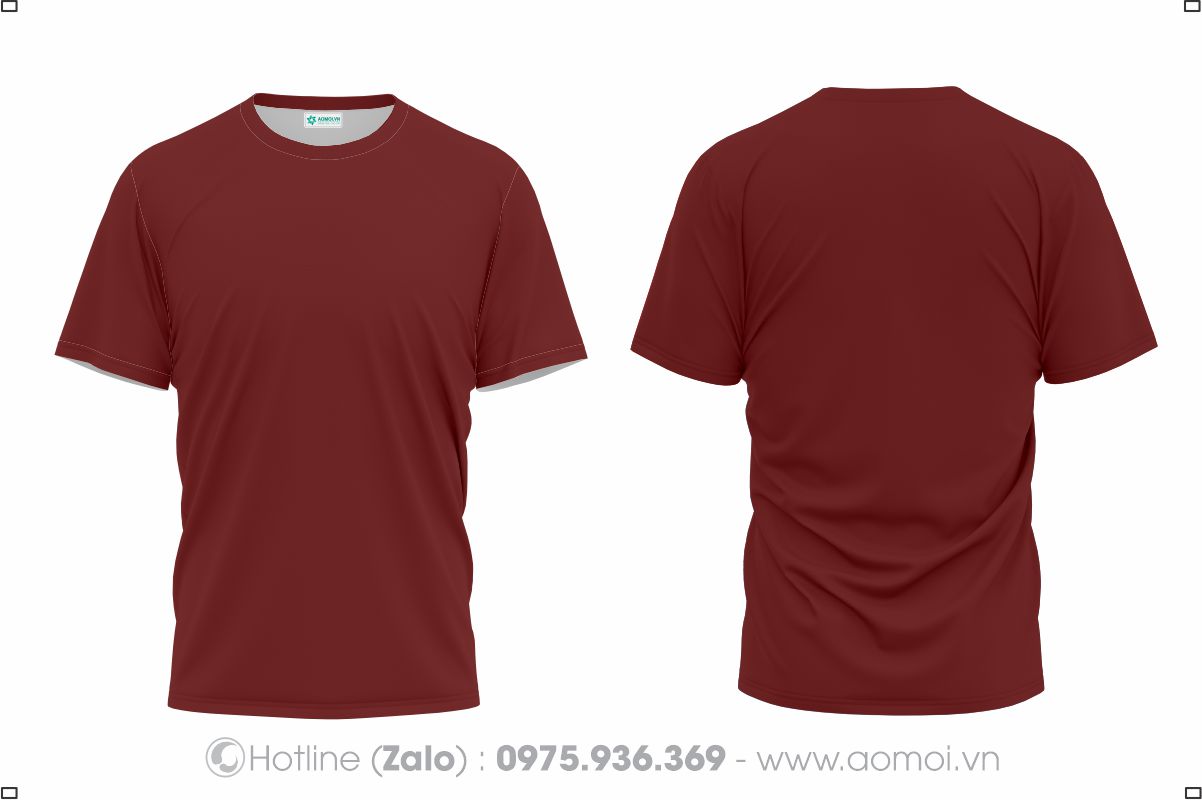 Đồng phục áo thun cổ tròn đỏ đô - Đồng Phục Bảo Hộ Lao Động Hoàng Ngọc Hưng - Công Ty TNHH Đầu Tư Thương Mại Hoàng Ngọc Hưng