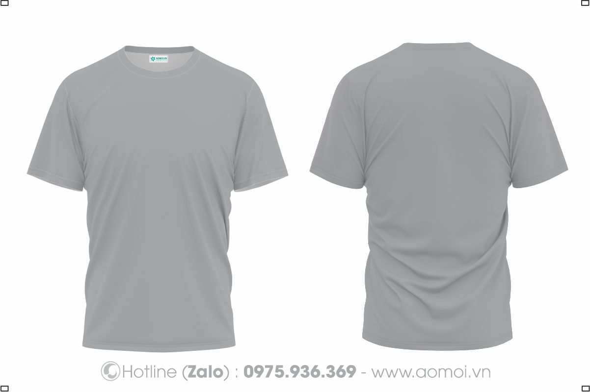 Đồng phục áo thun cổ tròn ghi xám - Đồng Phục Bảo Hộ Lao Động Hoàng Ngọc Hưng - Công Ty TNHH Đầu Tư Thương Mại Hoàng Ngọc Hưng
