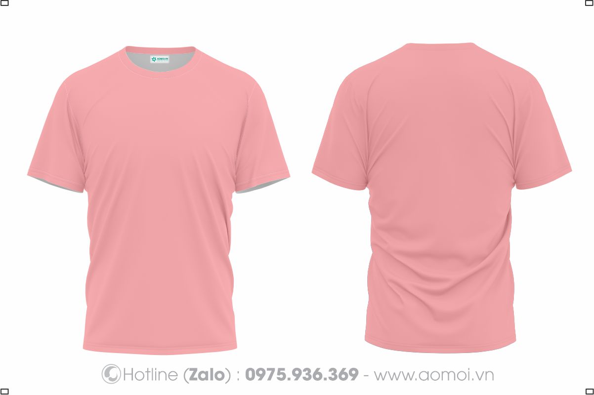 Đồng phục áo thun cổ tròn hồng phấn - Đồng Phục Bảo Hộ Lao Động Hoàng Ngọc Hưng - Công Ty TNHH Đầu Tư Thương Mại Hoàng Ngọc Hưng