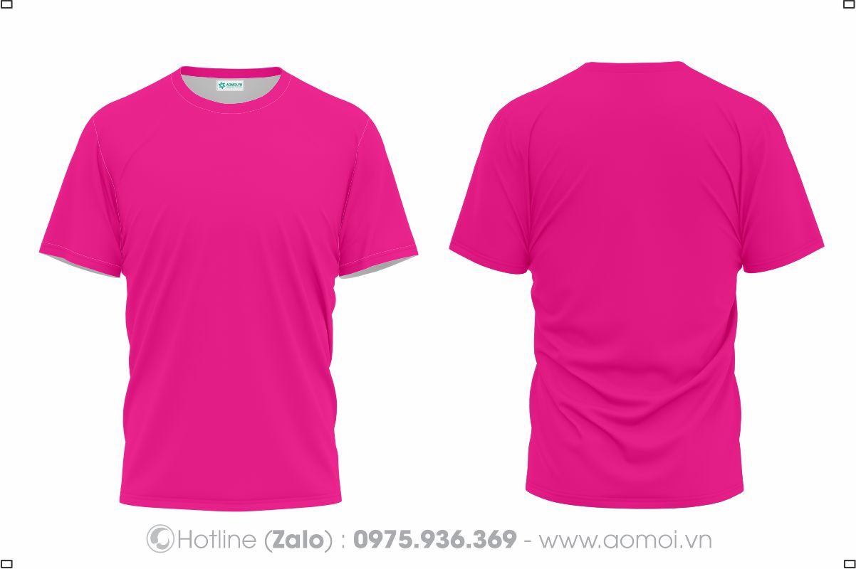 Đồng phục áo thun cổ tròn hồng sen - Đồng Phục Bảo Hộ Lao Động Hoàng Ngọc Hưng - Công Ty TNHH Đầu Tư Thương Mại Hoàng Ngọc Hưng