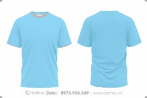 Đồng phục áo thun cổ tròn thiên thanh - Đồng Phục Bảo Hộ Lao Động Hoàng Ngọc Hưng - Công Ty TNHH Đầu Tư Thương Mại Hoàng Ngọc Hưng