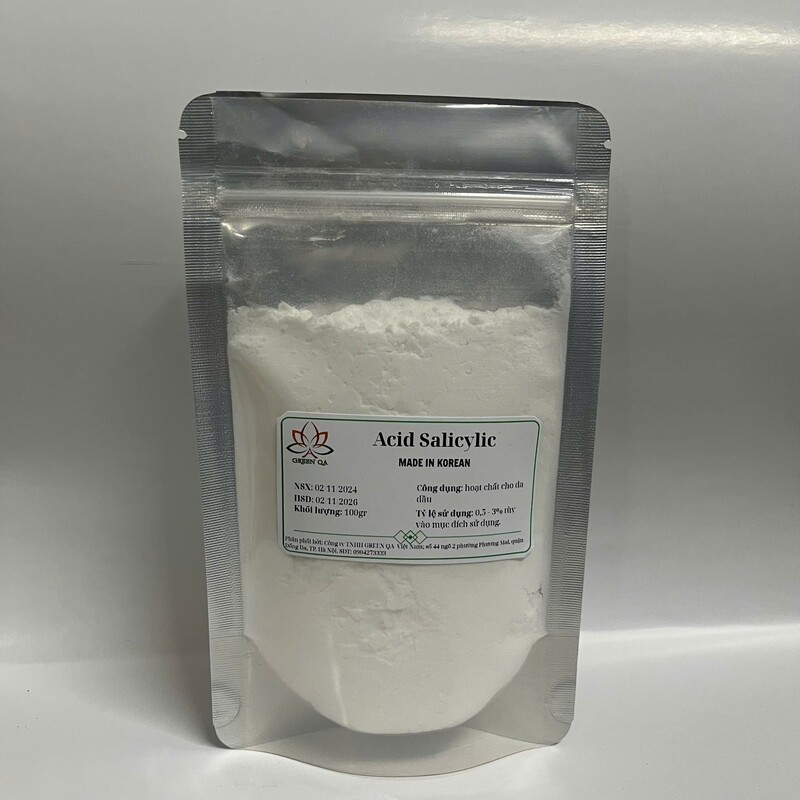 Acid Salicylic - Nguyên Liệu Mỹ Phẩm Green QA - Công Ty TNHH Green QA Việt Nam