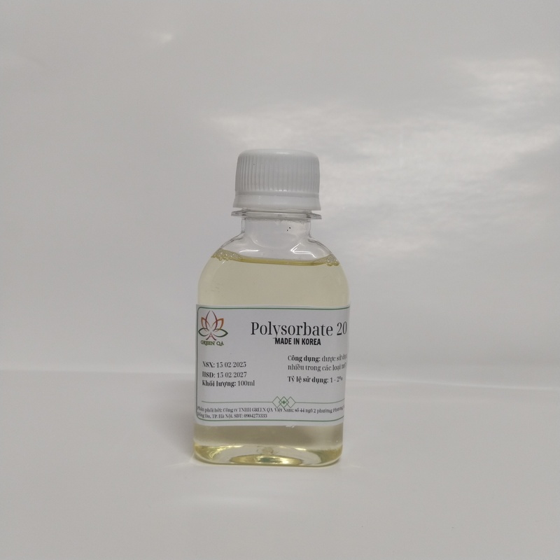 Polysorbate 20 - Nguyên Liệu Mỹ Phẩm Green QA - Công Ty TNHH Green QA Việt Nam