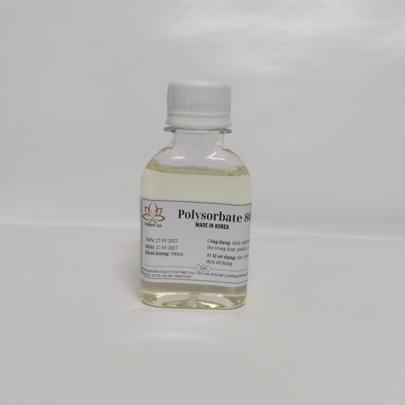 Polysorbate 80 - Nguyên Liệu Mỹ Phẩm Green QA - Công Ty TNHH Green QA Việt Nam