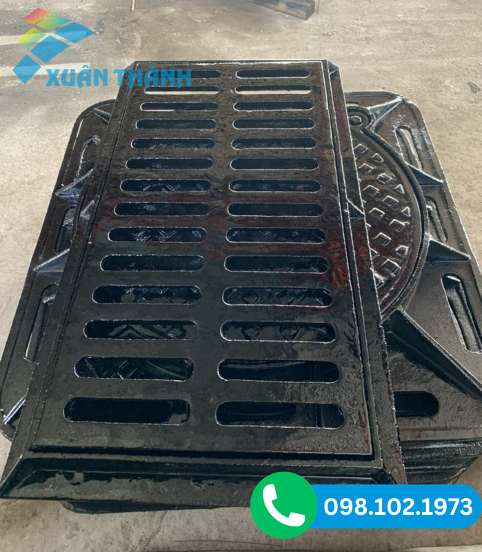 Bộ song chắn rác gồm khung bằng gang
