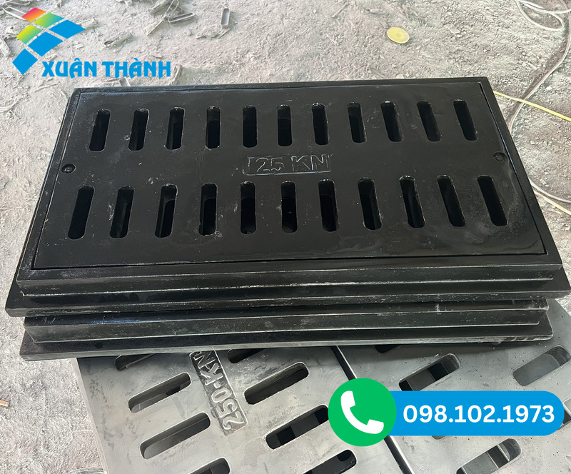 Bộ song chắn rác gồm khung bằng gang