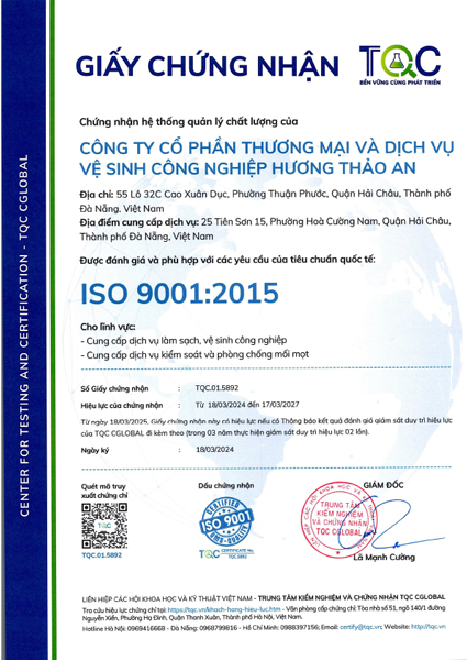  - HTA Group - Công Ty Cổ Phần Thương Mại Và Dịch Vụ Vệ Sinh Công Nghiệp Hương Thảo An