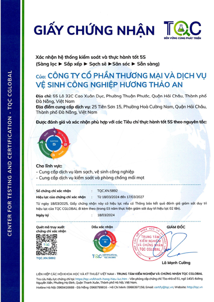  - HTA Group - Công Ty Cổ Phần Thương Mại Và Dịch Vụ Vệ Sinh Công Nghiệp Hương Thảo An