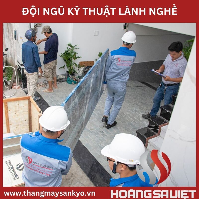 Đội ngũ kỹ thuật lành nghề - Thang Máy Gia Đình Hoàng Sa Việt - Công Ty TNHH Đầu Tư Và Phát Triển Hoàng Sa Việt