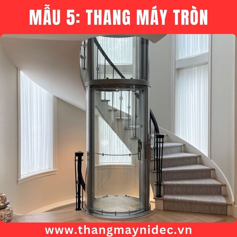 Thang máy tròn - Thang Máy Gia Đình Hoàng Sa Việt - Công Ty TNHH Đầu Tư Và Phát Triển Hoàng Sa Việt