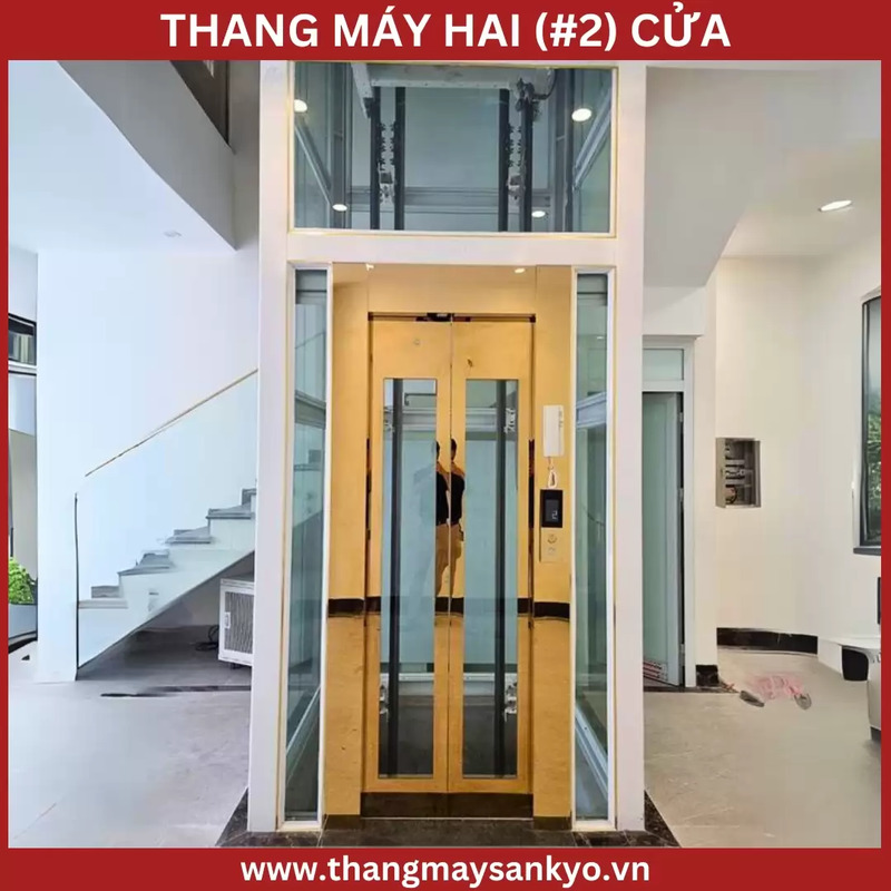 Thang máy 2 cửa - Thang Máy Gia Đình Hoàng Sa Việt - Công Ty TNHH Đầu Tư Và Phát Triển Hoàng Sa Việt