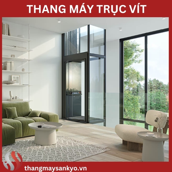 Thang máy trục vít - Thang Máy Gia Đình Hoàng Sa Việt - Công Ty TNHH Đầu Tư Và Phát Triển Hoàng Sa Việt