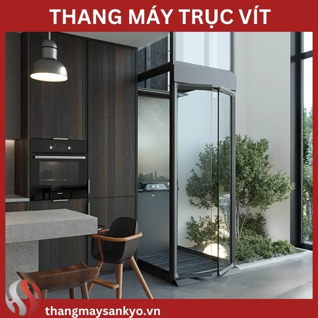 Thang máy trục vít - Thang Máy Gia Đình Hoàng Sa Việt - Công Ty TNHH Đầu Tư Và Phát Triển Hoàng Sa Việt