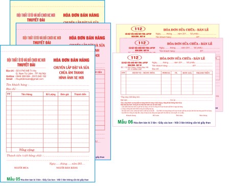 In hóa đơn - Công Ty TNHH Tin Học Minh Dương