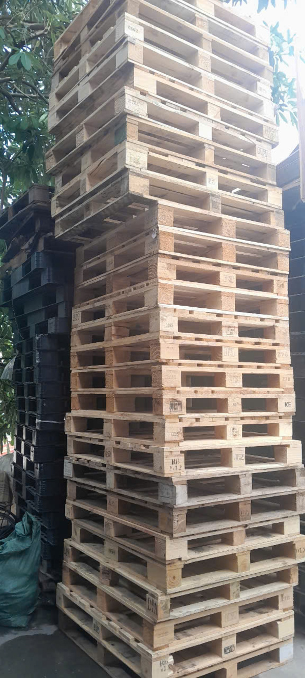 Pallet gỗ 1.1mx1.2m - Vật Liệu Đóng Gói Số 1 - Công Ty TNHH Băng Dính Số 1