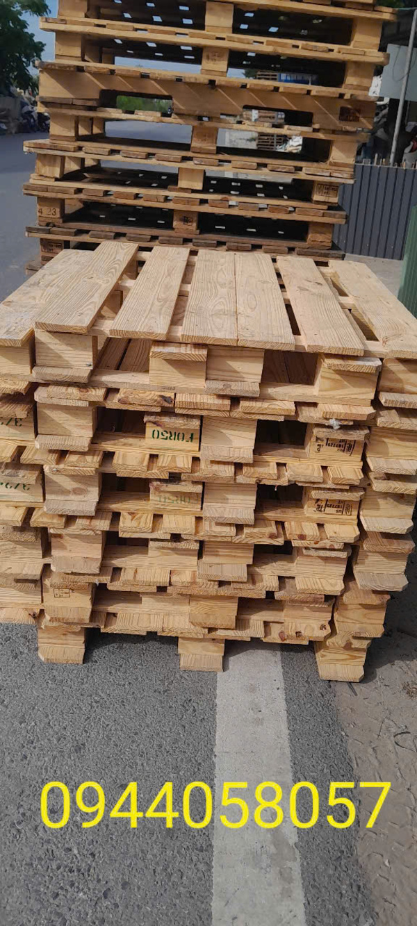 Pallet gỗ 1.1mx1.2m - Vật Liệu Đóng Gói Số 1 - Công Ty TNHH Băng Dính Số 1