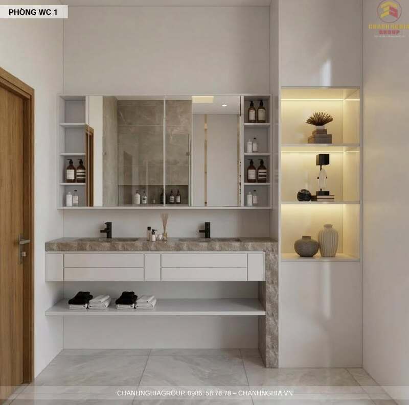 Thiết kế nội thất phòng WC