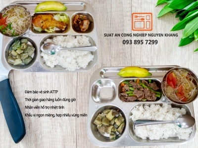 Suất ăn 1 món mặn - Suất ăn 2 món mặn