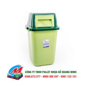 Thùng rác nắp lật đại - Pallet Quang Minh - Công Ty TNHH Pallet Nhựa - Gỗ Quang Minh