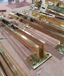 Gia công chân trụ lan can kính - Thiết Bị Điện & Cơ Khí Hữu Vụ - Công Ty TNHH Điện Tự Động Hóa Hữu Vụ
