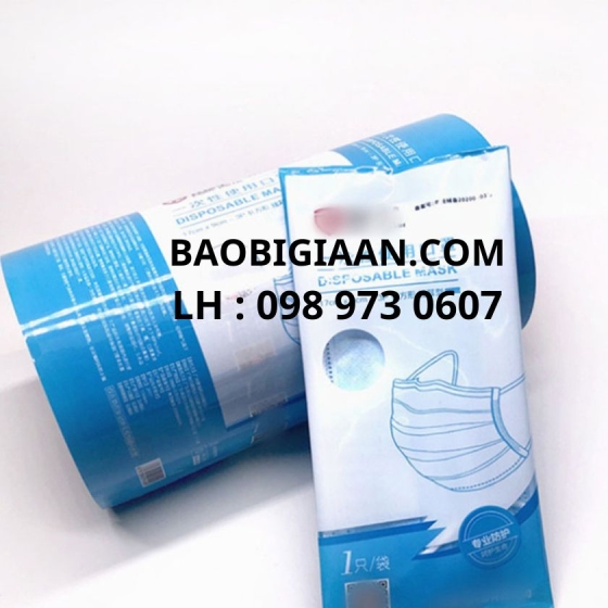 Cuộn màng đóng gói khẩu trang - In Ấn Bao Bì Gia Ân -  Công ty TNHH Sản Xuất In ấn Bao Bì Gia Ân