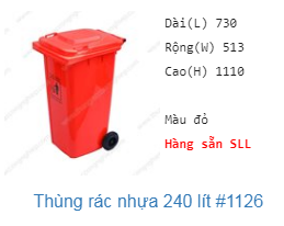Thùng rác - Công Ty TNHH Việt Nhất Nghệ