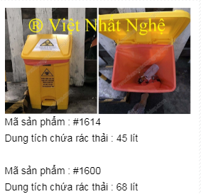 Thùng rác - Công Ty TNHH Việt Nhất Nghệ