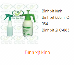 Bình xịt kính