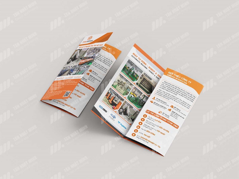 Thiết kế Brochure gập ba - In ấn Tân Nhật Minh - Công Ty TNHH Công Nghệ Và Truyền Thông Tân Nhật Minh