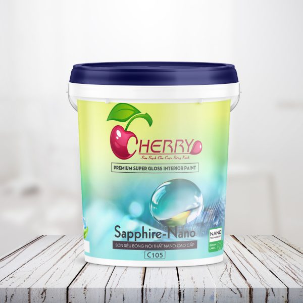 Sơn siêu bóng nội thất nano cao cấp Cherry
