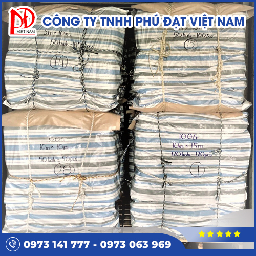 Vải bạt dập khuy