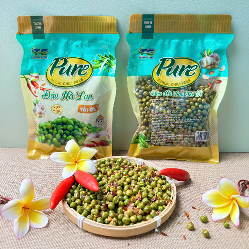 Đậu hà lan tỏi ớt - Đậu Phộng Thành Công - Công Ty TNHH Thương Mại Dịch Vụ Xuất Nhập Khẩu Và Chế Biến Thực Phẩm Thành Công TC