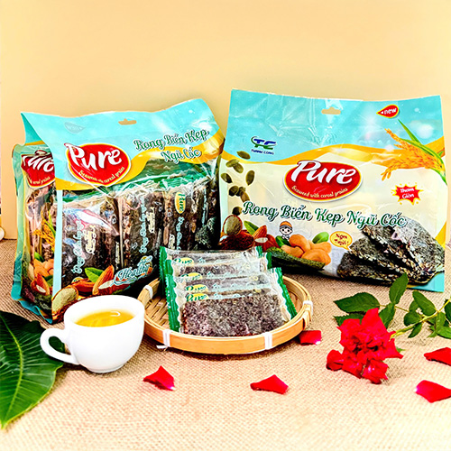 Rong biển kẹp ngũ cốc - Đậu Phộng Thành Công - Công Ty TNHH Thương Mại Dịch Vụ Xuất Nhập Khẩu Và Chế Biến Thực Phẩm Thành Công TC