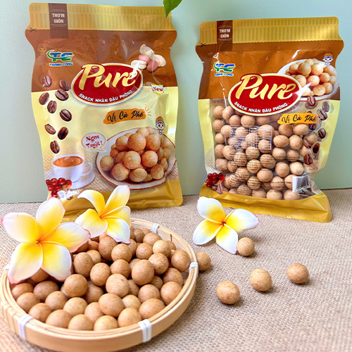 Snack nhân đậu phộng vị cà phê - Đậu Phộng Thành Công - Công Ty TNHH Thương Mại Dịch Vụ Xuất Nhập Khẩu Và Chế Biến Thực Phẩm Thành Công TC