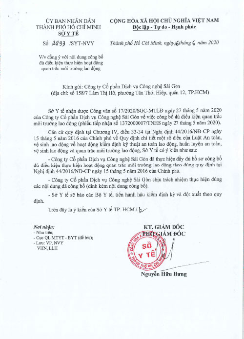  - SGC - Công Ty Cổ Phần Dịch Vụ Công Nghệ Sài Gòn