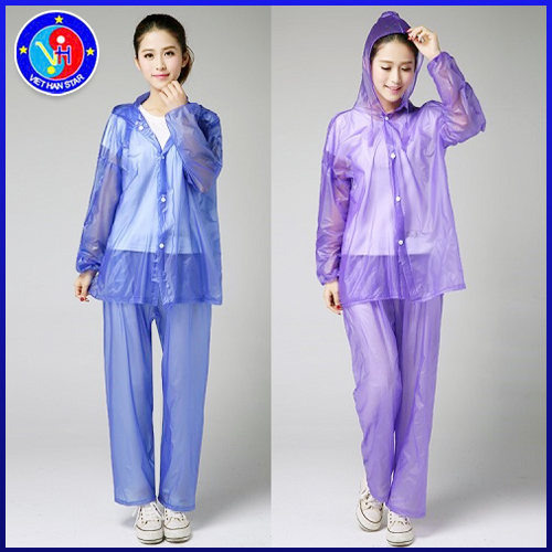 Áo mưa bộ màng PVC